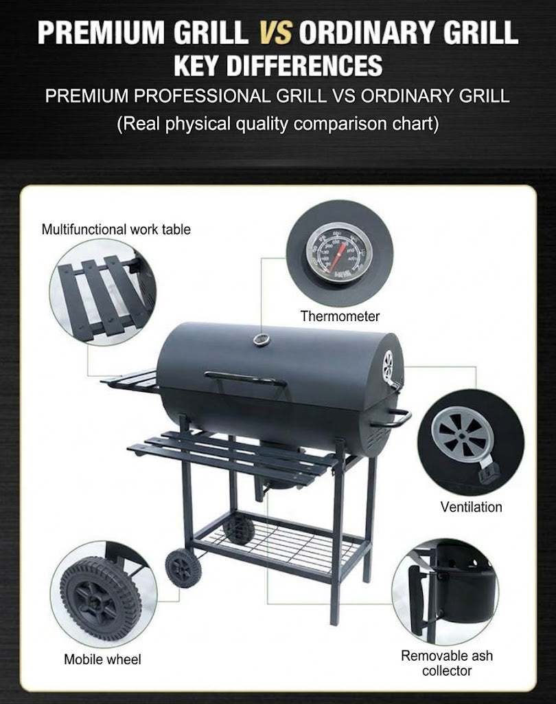 Charcaol Barrel BBQ Grill KY740