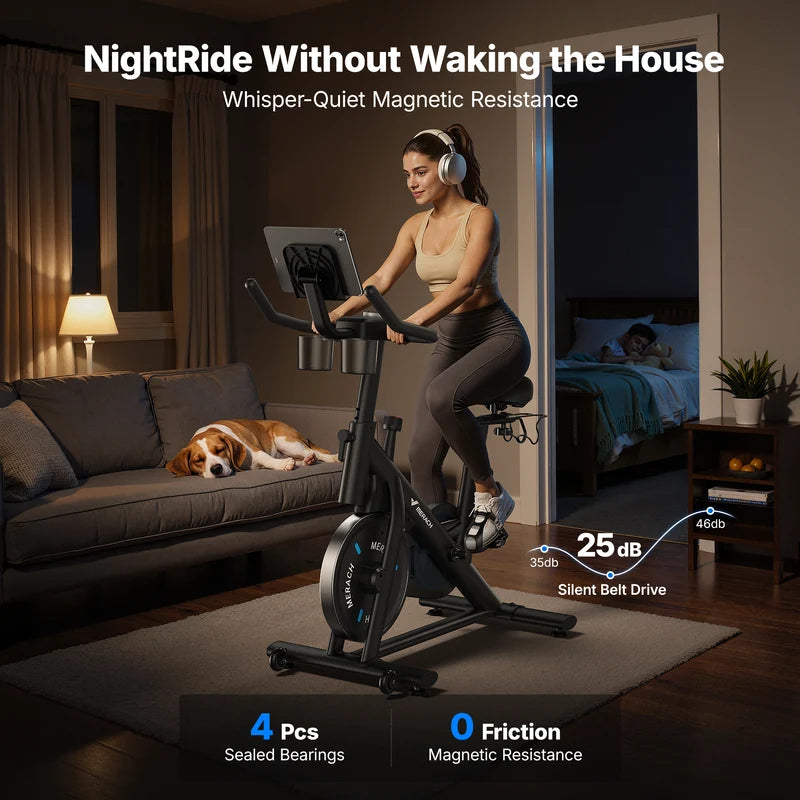 S26 Magnetic Exercise Bike, Super Silent
