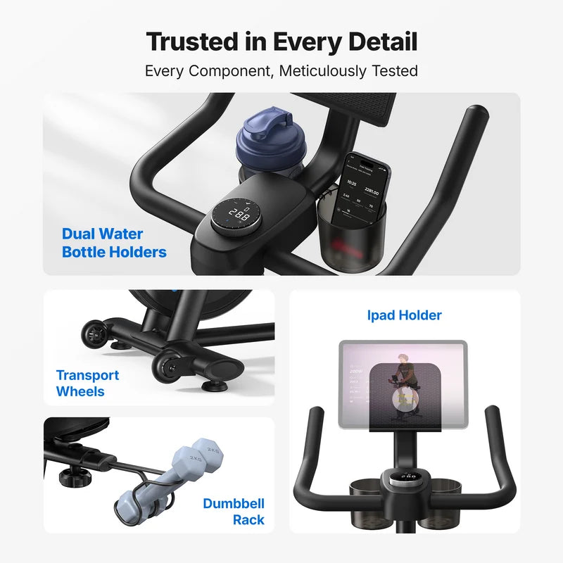 S26 Magnetic Exercise Bike, Super Silent