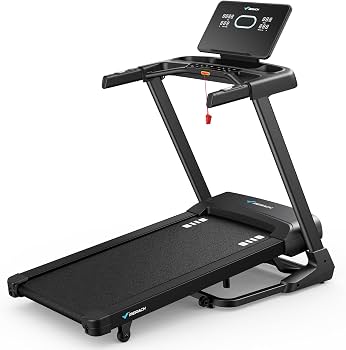 T33 Folding Incline Treadmill 15% Auto, 19"x47" Wide Belt, 10MPH, Bluetooth Speaker