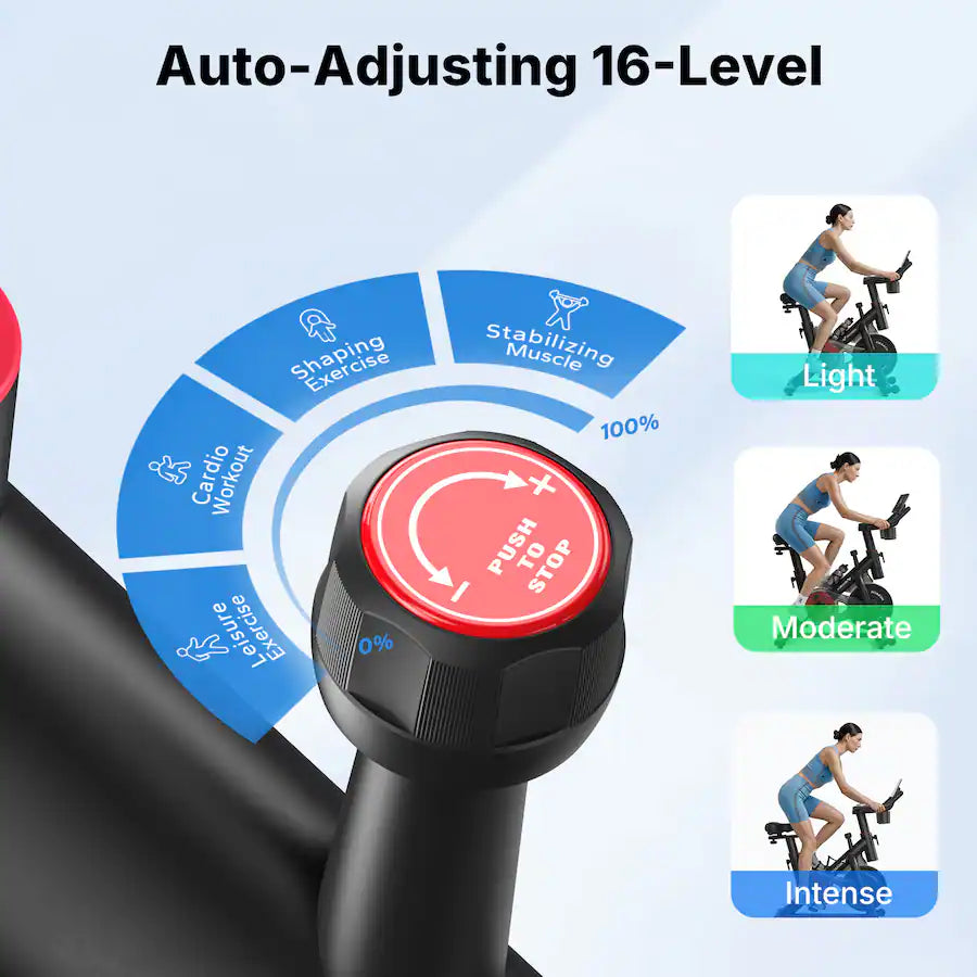 S26 Magnetic Exercise Bike, Super Silent