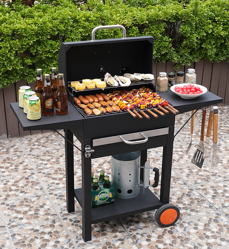 American-Style Portable Charcoal  BBQ Grill FT02