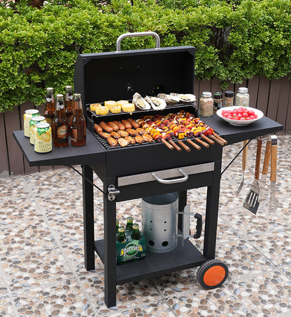 American-Style Portable Charcoal  BBQ Grill FT02