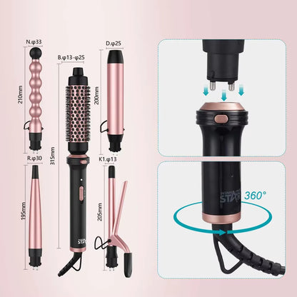 5-in-1 Curling Iron Set ST-5776