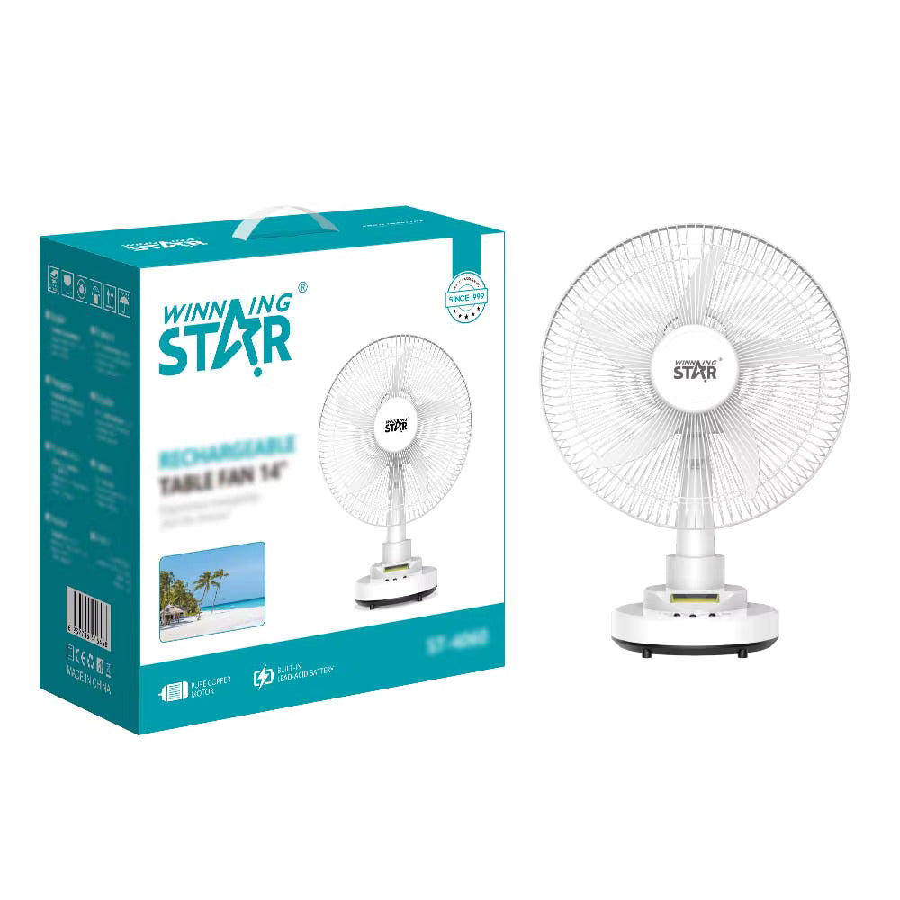 AC/DC Rechargeable Table Fan 14