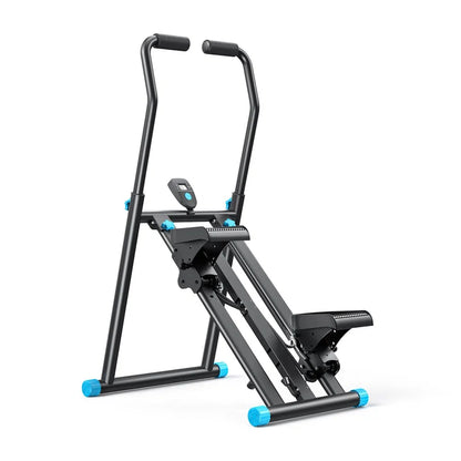 Stair Stepper/Climber with Extended Anti-Slip Pedals, 3-Height Adjustable Handlebars &amp; 150kg Capacity