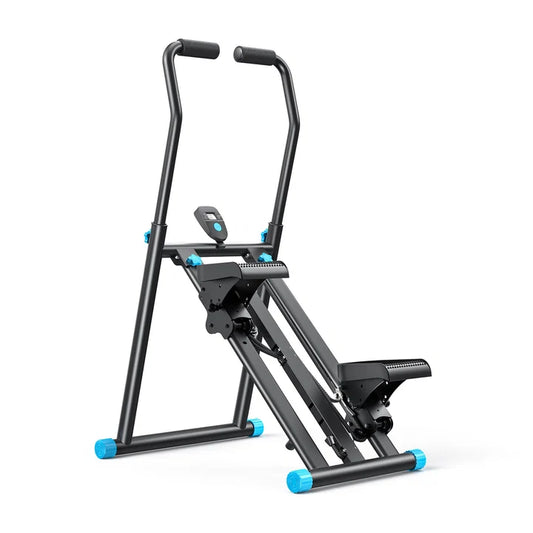 Stair Stepper/Climber with Extended Anti-Slip Pedals, 3-Height Adjustable Handlebars &amp; 150kg Capacity