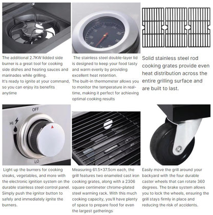4+1 Burner BBQ Gas Grill
