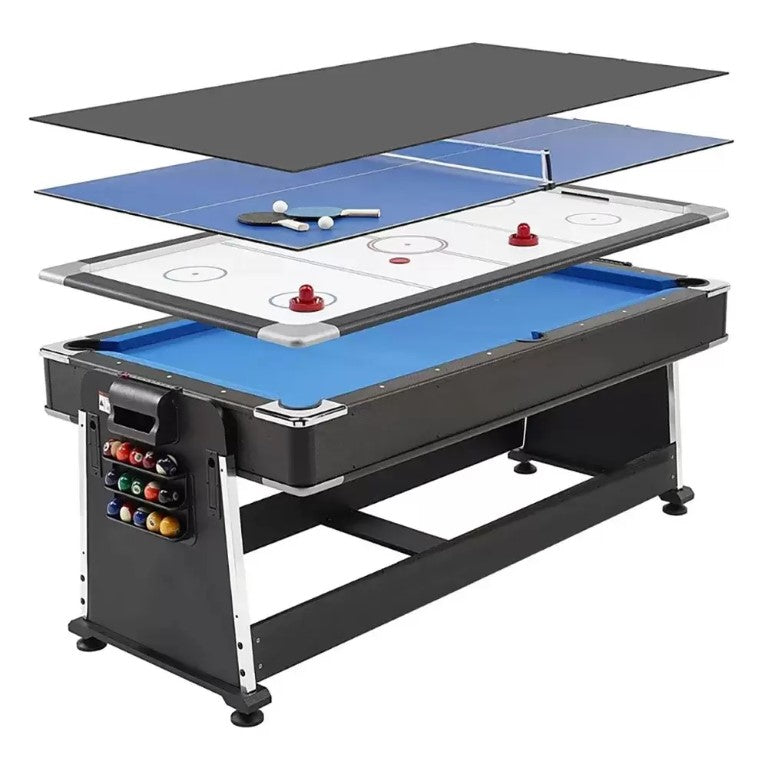 4-in-1 Pool Table 7ft × 4ft